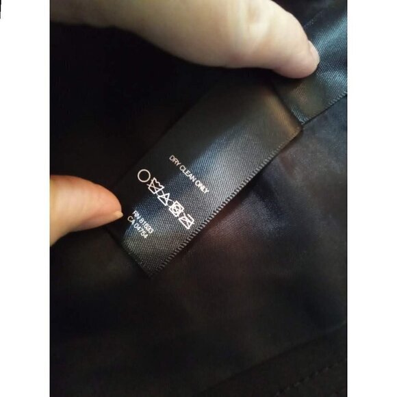 Kenneth Cole Black & White Tweed Ponte Crop Blazer Sz M - Picture 9 of 9